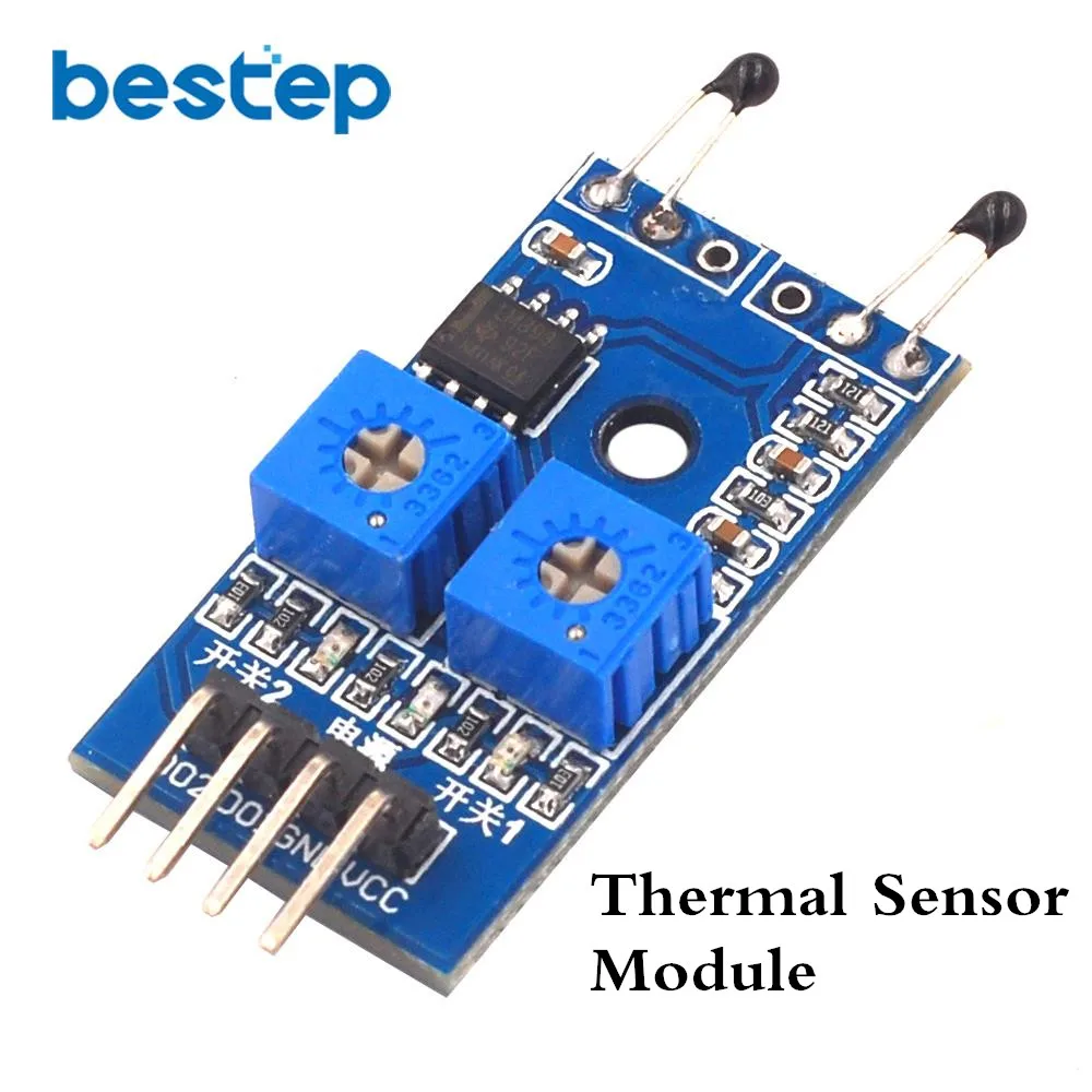 Thermal Sensor 2 канала нормально типа открытый вибрации/светочувствительный/пламя/угол/тепловой датчик модуль управления цепи модуль - Цвет: Thermal Sensor