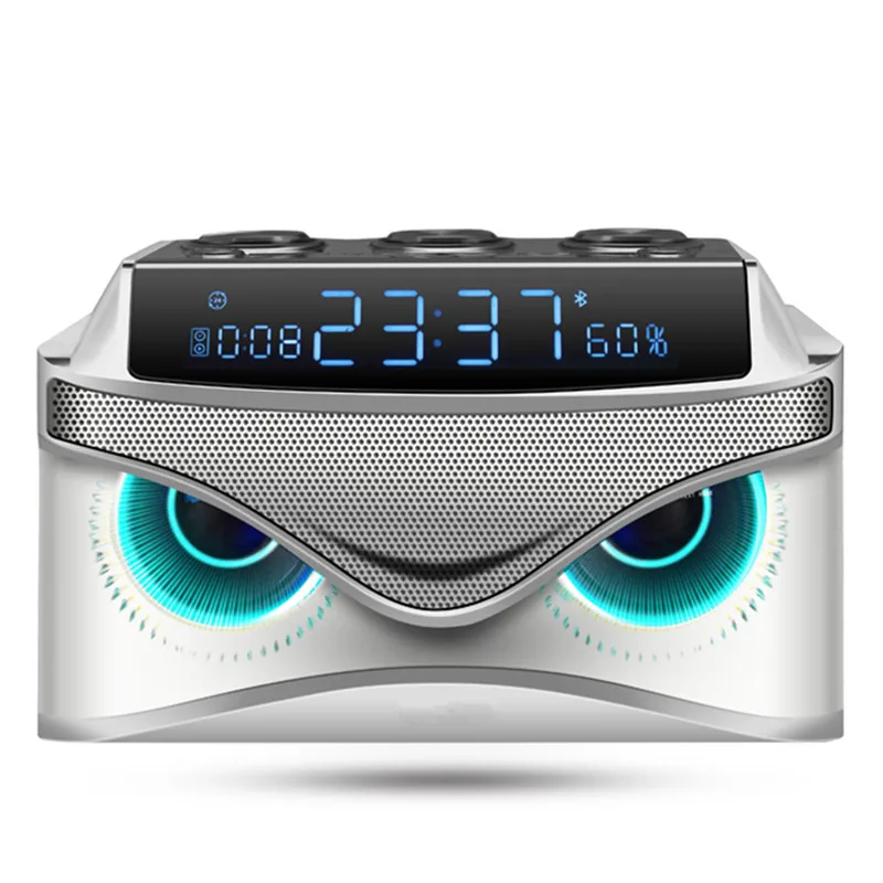 2,1 Bluetooth звуковые часы с будильником, стерео динамик для звонков, FM радио, TF карта, U диск, mp3-плеер, портативный сабвуфер, AUX, USB, медиа-машина