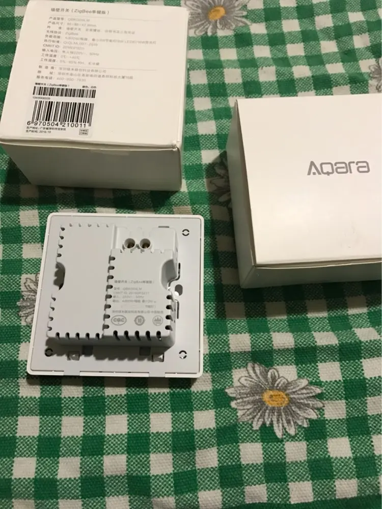 Умный светильник Xiaomi Aqara с управлением ZiGBee, беспроводной ключ и настенный выключатель через приложение Smart Phone, комплект для умного дома