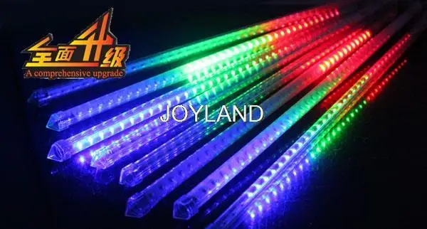 10pcs 72LED SMD5050 DC 12V Meteor Tube 50cm Two-sided Meteor Shower Light For Holiday Decoration