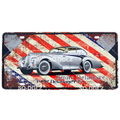 [SQ-DGLZ] США мотоцикл номерной знак бар Настенный декор ROUTE 66 оловянный знак винтажный металлический знак домашний декор живопись таблички плакат