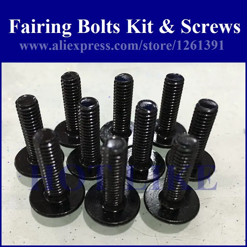 

Fairing bolts kit screws for YAMAHA YZF600R 1996-2007 YZF 600R 96-07 fairing screw bolts kit HOTLIKE 1 set