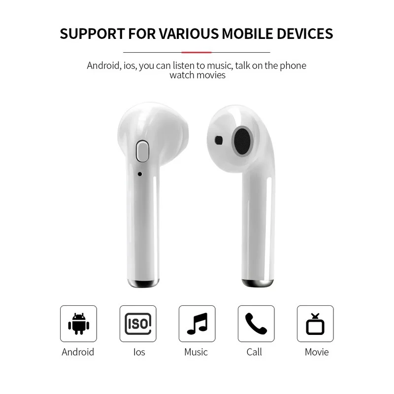 I7s tws мини беспроводные наушники спортивные свободные руки Bluetooth стерео гарнитура