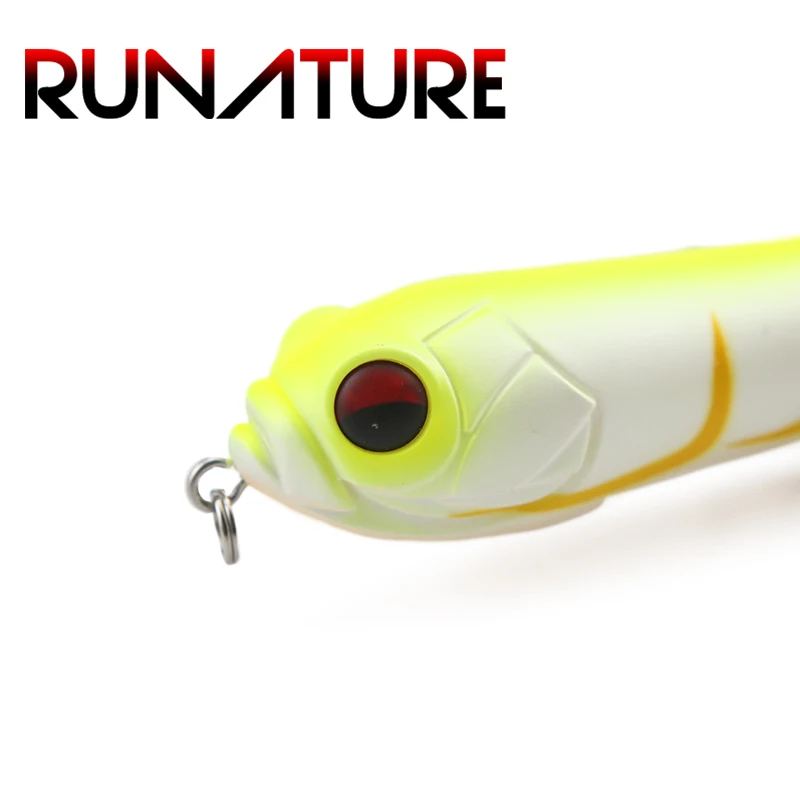 Runature 130 мм/30 г Topwater жесткий карандаш рыболовные приманки искусственная приманка рыболовные снасти приманка-карандаш для рыбалки 3D глаза приманка