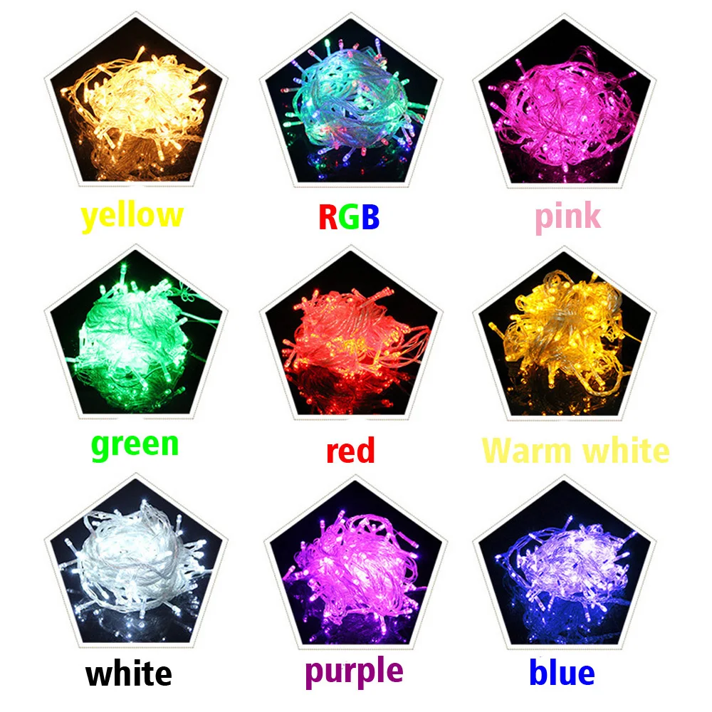 

10M 100 Led String Garland Christmas Tree Fairy Light Luce Waterproof Home Garden Party Outdoor Holiday Decoration