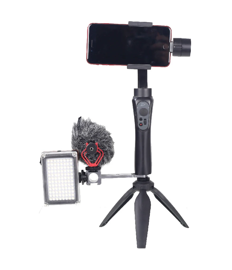 CimaPro CPT-3 металлический удлинитель 3 крепления для холодного башмака для Zhiyun Smooth 4/DJI OSMO/Vimble 2 Gimbal светодиодный светильник BY-MM1 микрофоном
