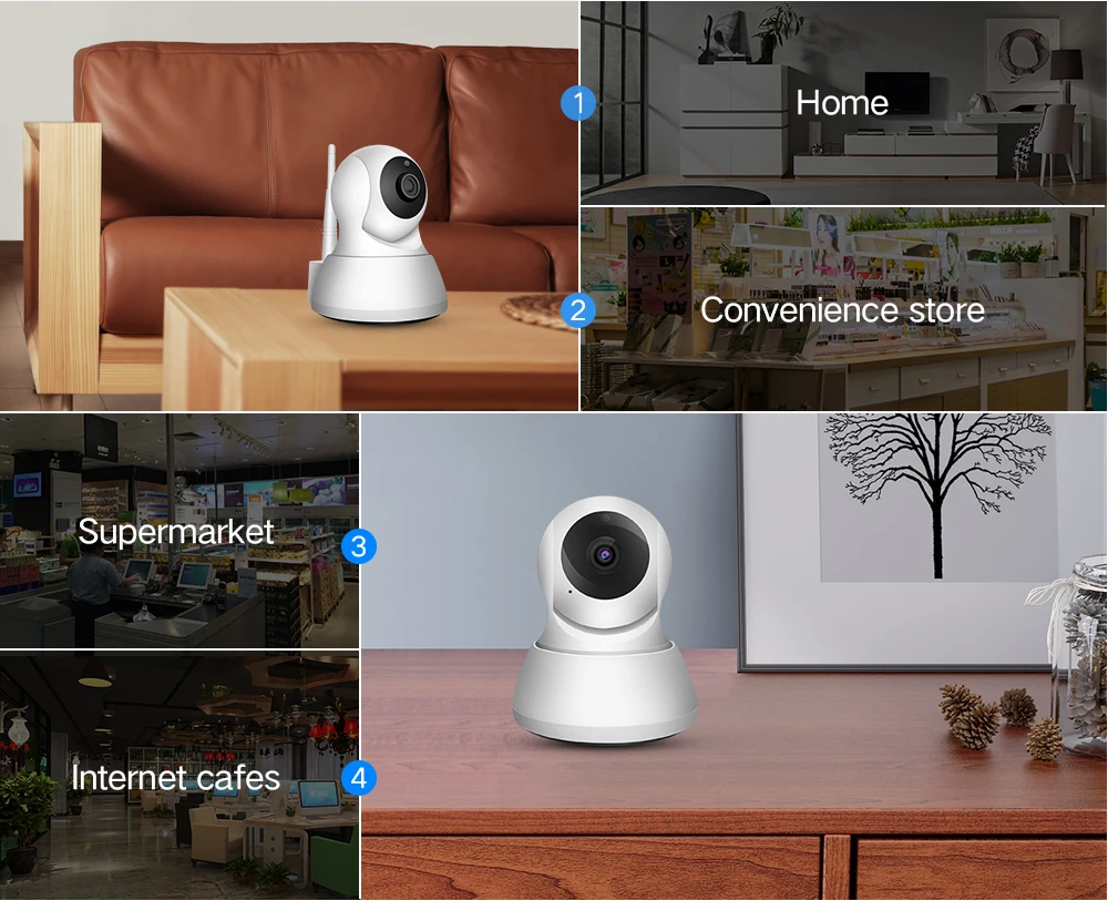 SDETER домашняя ip-камера безопасности Wi-Fi 1080P 720P Беспроводная сетевая камера видеонаблюдения P2P ночного видения детский монитор
