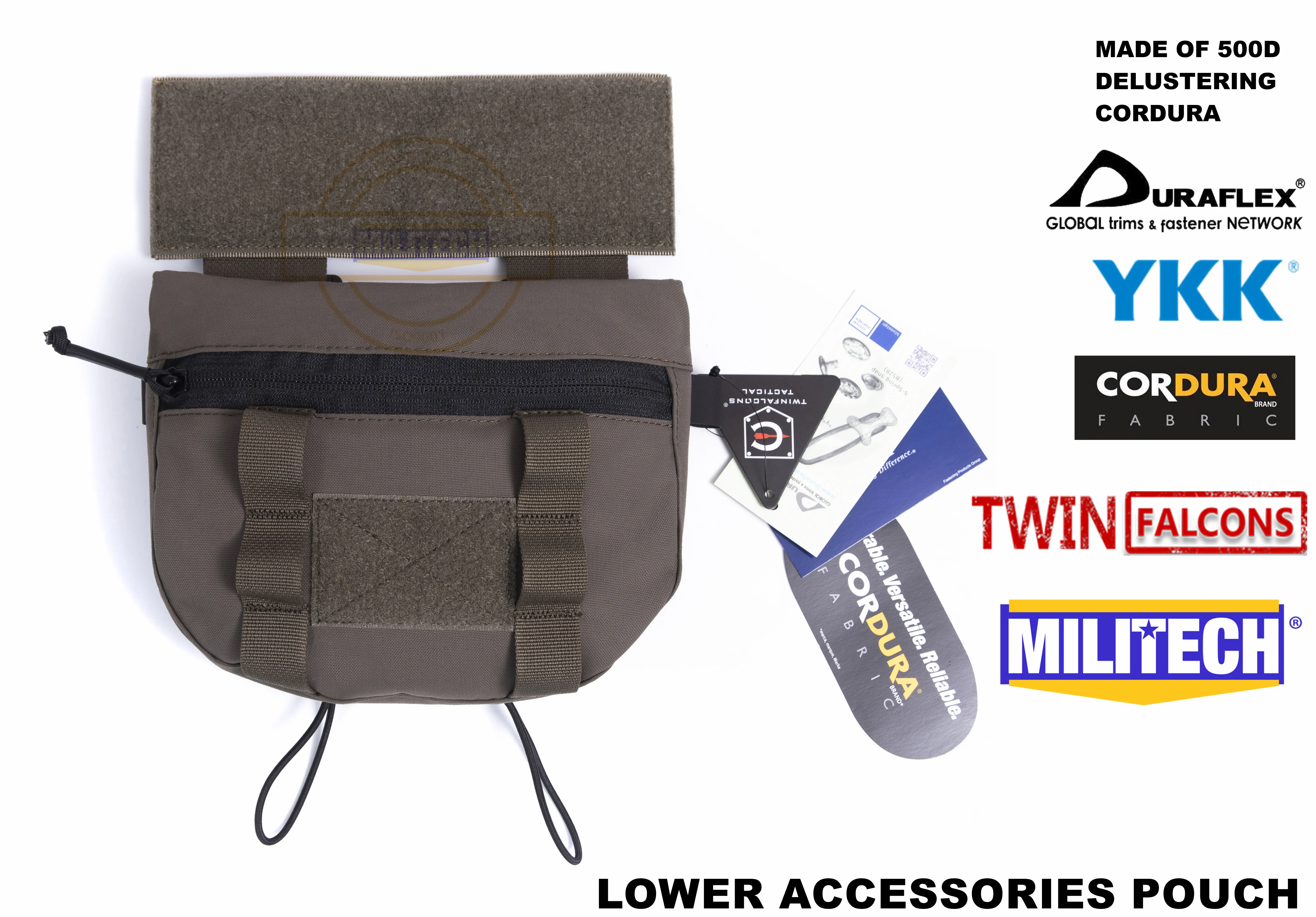 MILITECH twinfalcon TW Delustered Cordura Plate Carrier Нижняя сумка для аксессуаров суб брюшного пресса