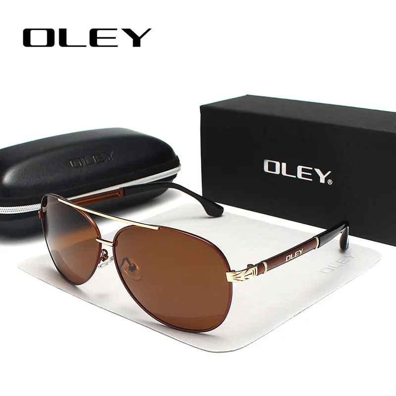 Y7005 C5BOX OLEY, брендовые солнцезащитные очки, мужские, поляризационные, модные, классические, пилот, солнцезащитные очки, для рыбалки, вождения, очки, оттенки для мужчин/женщин, Y7005 - Цвет линз: Y7005 C5BOX