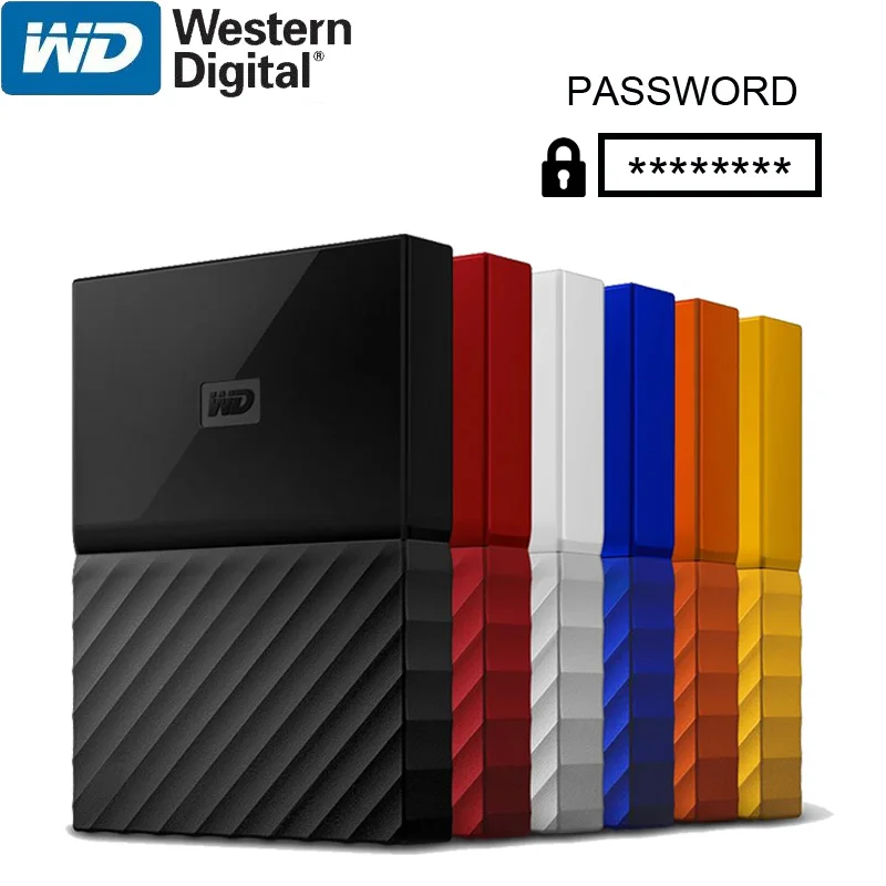 WD My Passport 1 ТБ 2 внешний жесткий диск USB 3 0 портативное шифрование жесткого диска HD