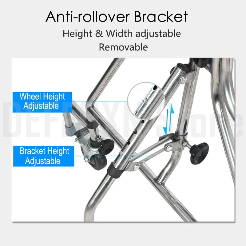 6 колес ходовая опора из алюминиевого сплава для пожилых людей Zimmer