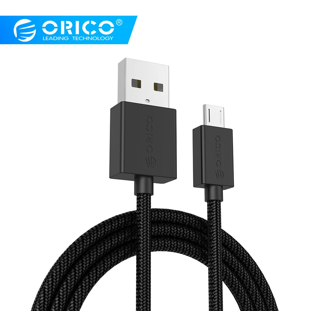 ORICO MDC-10 Micro USB кабель 1 м кабель для зарядки и передачи данных для мобильного телефона нейлоновый Адаптер зарядного устройства