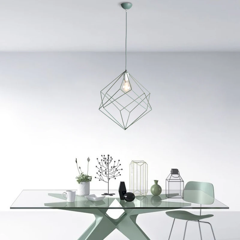 Modern Nordic pendant lights Creative Individuality Restaurant Bedroom kitchen hanging lamps Cafe Bar Window Iron light fixtures | Лампы и