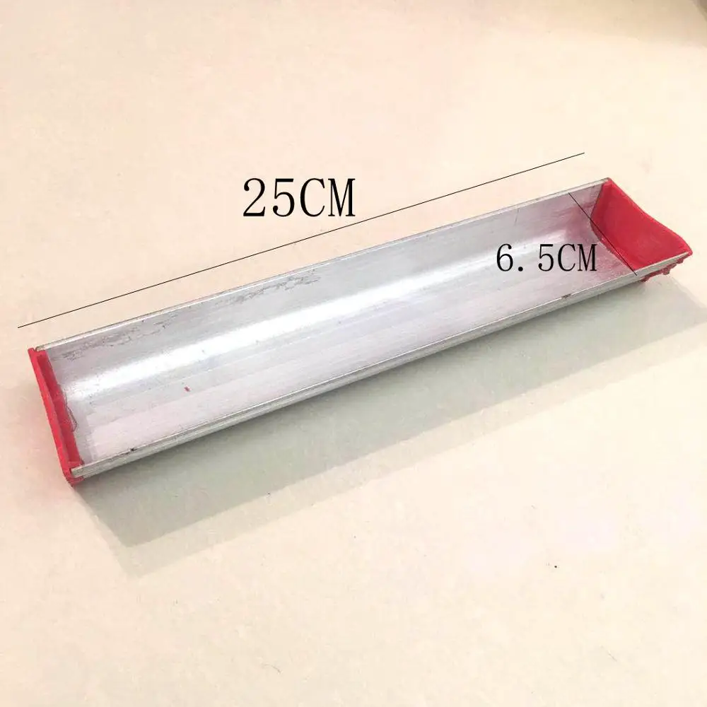 25CM 6-20 дюймов трафаретная печать алюминиевый сплав эмульсия совок Coater 15-50 см шелкография Размер скребковое покрытие пресс инструменты - Цвет: 25CM
