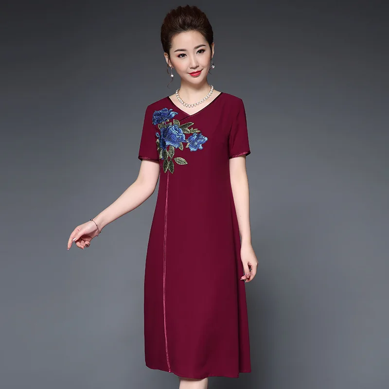 2019 весеннее красивое платье с вышивкой высокого качества элегантное коротким