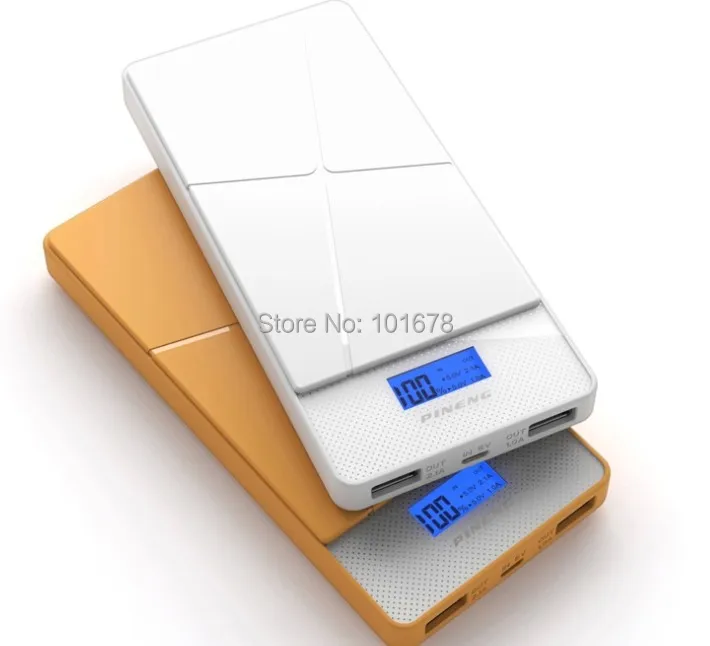 Original Pineng PN-983 10000mAh Power Bank Portable External Battery Backup Charger Dual Output With LCD Screen For iPhone | Мобильные