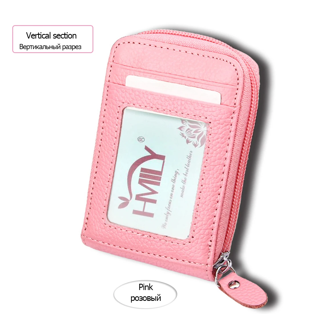 HMILY Women Card Holder Wallets Genuine Leather High Quality Female Credit Bag Trunk Men Coin Purse | Багаж и сумки