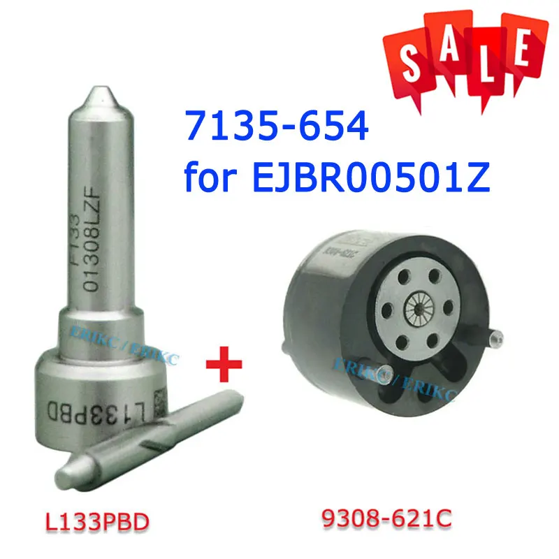 L133PBD 9308-621C ERIKC 7135-654(L133PBD+ 9308-621C) ремонтные комплекты включая инжектор клапана управления общей рейкой наборы насадок для JAGUAR EJBR00501Z - Цвет: L133PBD 9308-621C