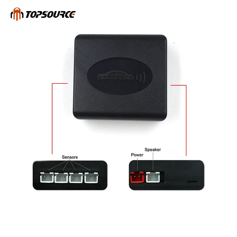 TOPSOURCE Авто парктроник комплект светодиодных датчиков парковки дисплей 4 датчика