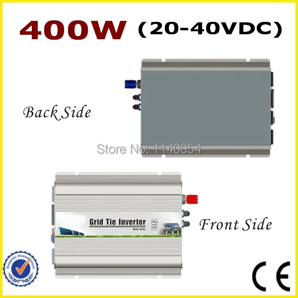 400 Вт 20 40VDC MPPT сетевой инвертор для 480 24В или 30В солнечной системы 90 260VAC полный