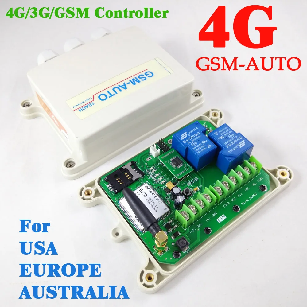 4G LTE 3G GSM AUTO двойное большое реле дистанционный переключатель One порт будильника