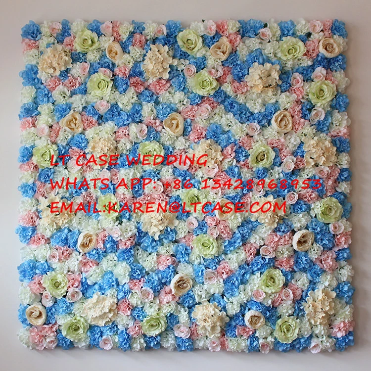 

Artificial silk rose hydrangeas flower wall wedding background/pillar flower road lead decoration/table centerpiece flower