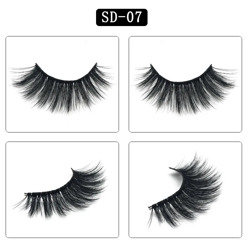 Clotobeauty 3d норковые ресницы накладные ресницы натуральные толстые длинные объемные ресницы тонкие Накладные ресницы макияж расширение-SD