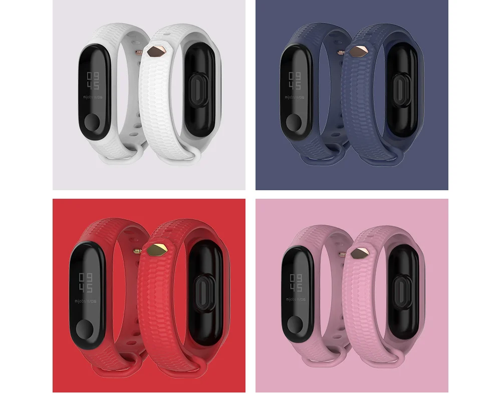 Ремешок mi jobs для Xiaomi mi Band 4 correa для mi Band 3 браслет для mi Band 4 браслет силиконовый ремешок на запястье смарт-ремешок аксессуары