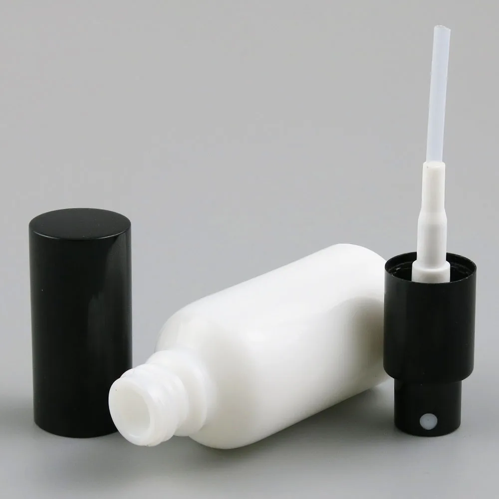 

360 x 30ml 50ml 100ml Essential Oil Portable White Jade Bottle With Sprayer 1/3oz 1/2oz Natural White Perfume Contaienrs