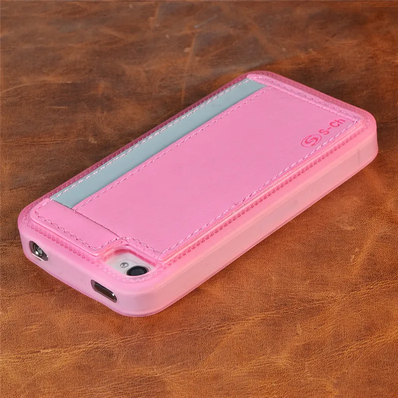 Модный чехол из искусственной кожи для Apple iPhone 4 4S задняя крышка сотовых телефонов