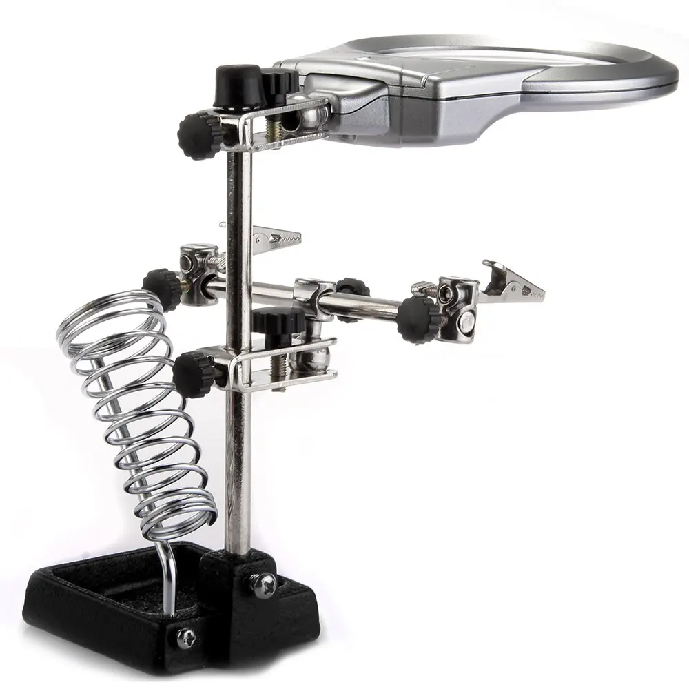 Cheapest Table lamp with 2 LED Magnifier and multifunction clamp magnifier | Обустройство дома