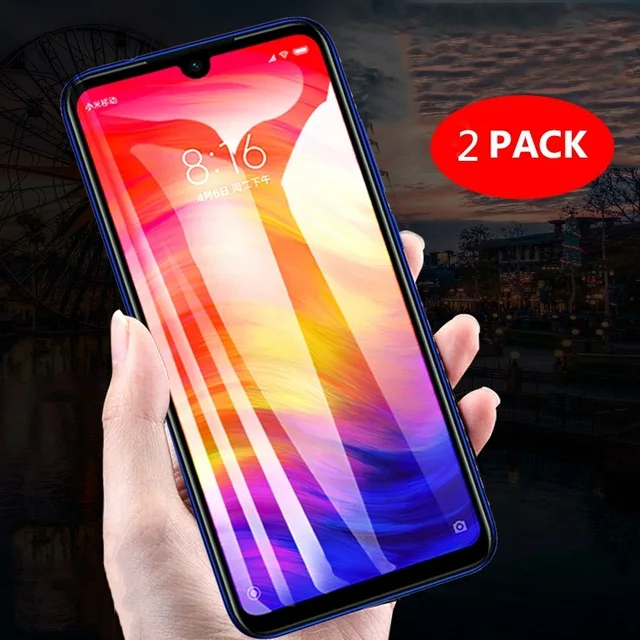 Закаленное стекло с полным покрытием для Xiaomi Redmi note 7s пленка экрана 9H Защитное