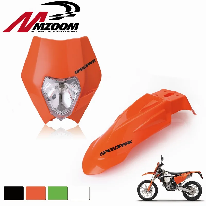 

Бесплатная доставка передние крылья + мотоцикла Байк супермото Универсальный фара обтекатель для Honda Yamaha Suzuki KTM DRZ KX yz