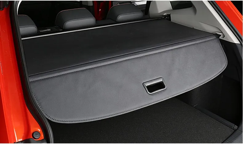 Для Volkswagen VW Tiguan задняя крышка для багажника, защитная защита для экрана(черный, бежевый), автомобильные аксессуары