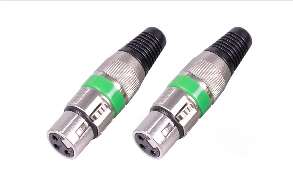 1 шт. XLR разъем 3pin микрофон Микрофон XLR штекер папа XLR Женский Джек мама Адаптер 7 цветов