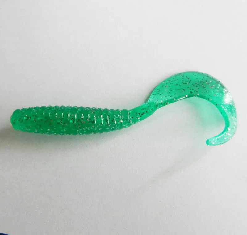 10pcs/lot Soft PVC Material 1.8g 6.5cm Curly Tail Fish Lure Bait Carp Fishing Tackle | Спорт и развлечения