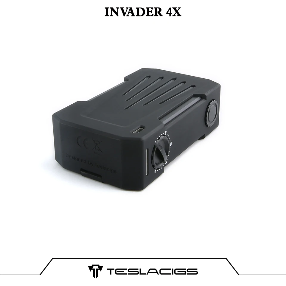 Оригинальный Tesla Invader 4X бокс мод vape для комплект Регулируемое напряжение