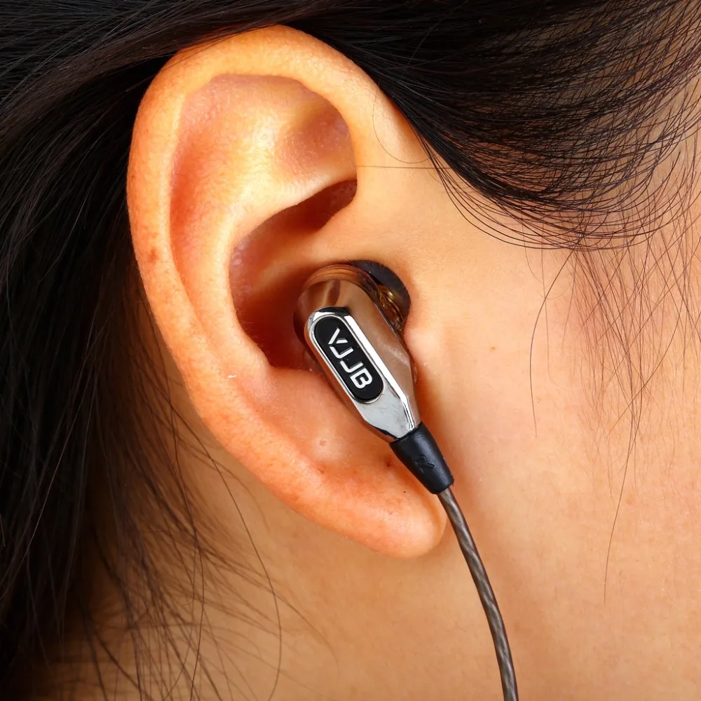 Новый 100% оригинал VJJB V1S Hi Fi наушники вкладыши металлические с супер басами
