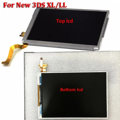 For New 3DS XL Botto Запасные части: верхний нижний и верхний Нижний ЖК-экран для Kind DS Lite/NDS/NDSL/NDSi New 3DS LL XL для Kind Switch - Цвет: For New 3DS XL Botto