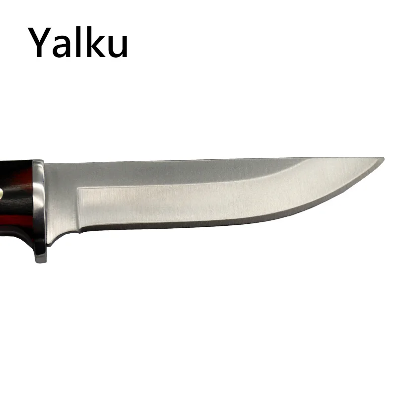 Yalku Высококачественный нож, ручной инструмент, нож для выживания, карманный нож для кемпинга, нож для выживания с лезвием, чехол из нержавеющей стали