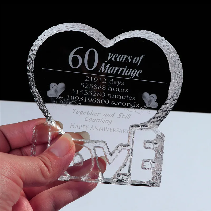Подарки на годовщину 60 летия сувениры свадьбу лазерная гравировка сувенир в