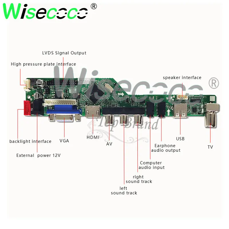 15 6 дюймовый ЖК-экран для ноутбука 1366(RGB)* 768 30-Контактный HDMI VGA USB контроллер плата