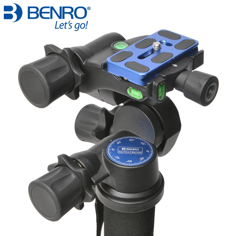 Головка шестерни Benro GD3WH трехходовая головка трехмерные головки для штатива