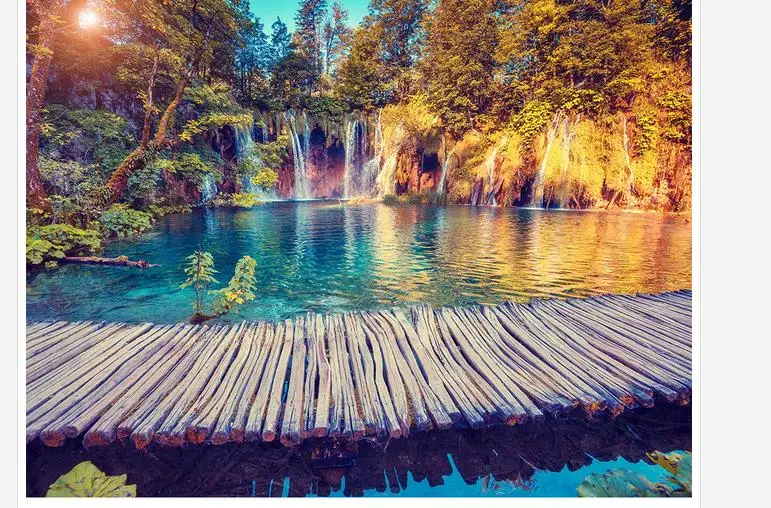 Водоустойчивое напольное украшение дома поток деревянная напольная плитка для