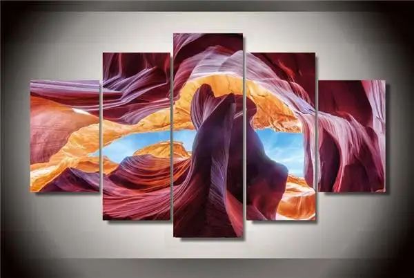 Hd Печать странного камня пейзаж живопись на холсте украшение комнаты печать