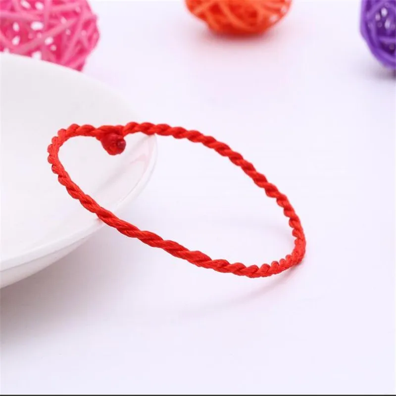 Лидер продаж 5 дюймов браслет из красной веревки на удачу Классический шнур