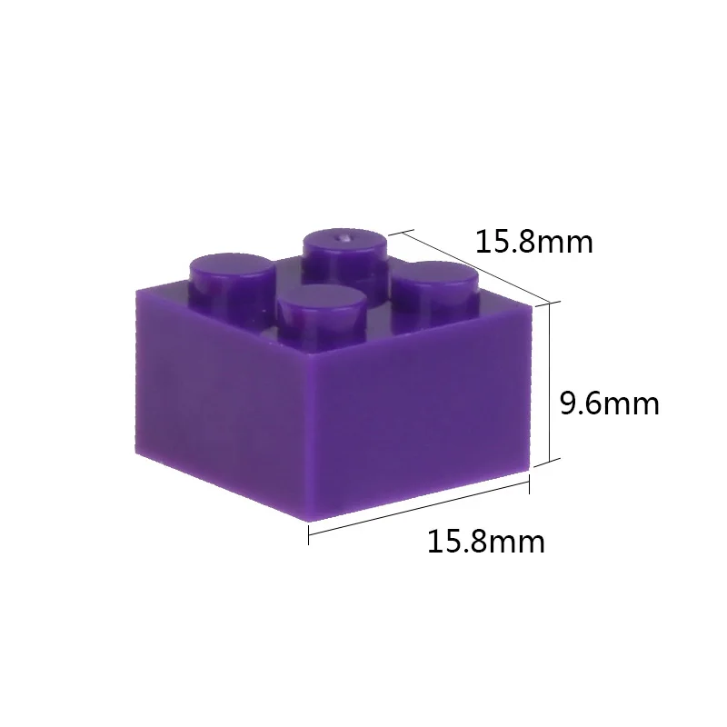 Большие строительные блоки 2X2 маленького размера 1 упаковка около 87 шт. DIY