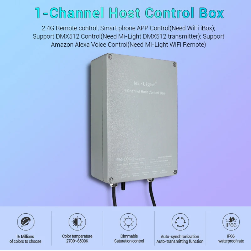 SYS-PT1 1-Channel Host Control Box LED Controller 2.4G Wireless Remote Smartphone APP Alexa Voice DMX512 | Лампы и освещение