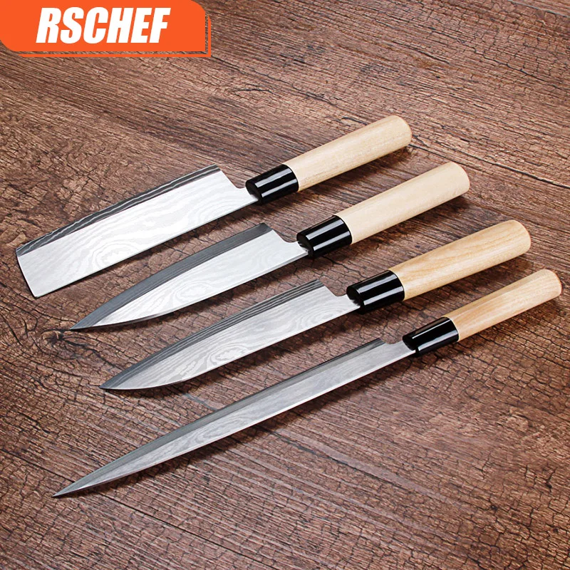 RSCHEF японский нож для резки Бонито нарезки необработанных ломтиков набор