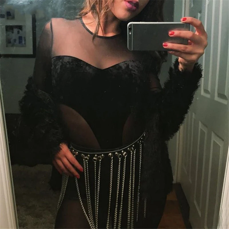 Сексуальный комплект из двух предметов в стиле панк Модный Топ без спины